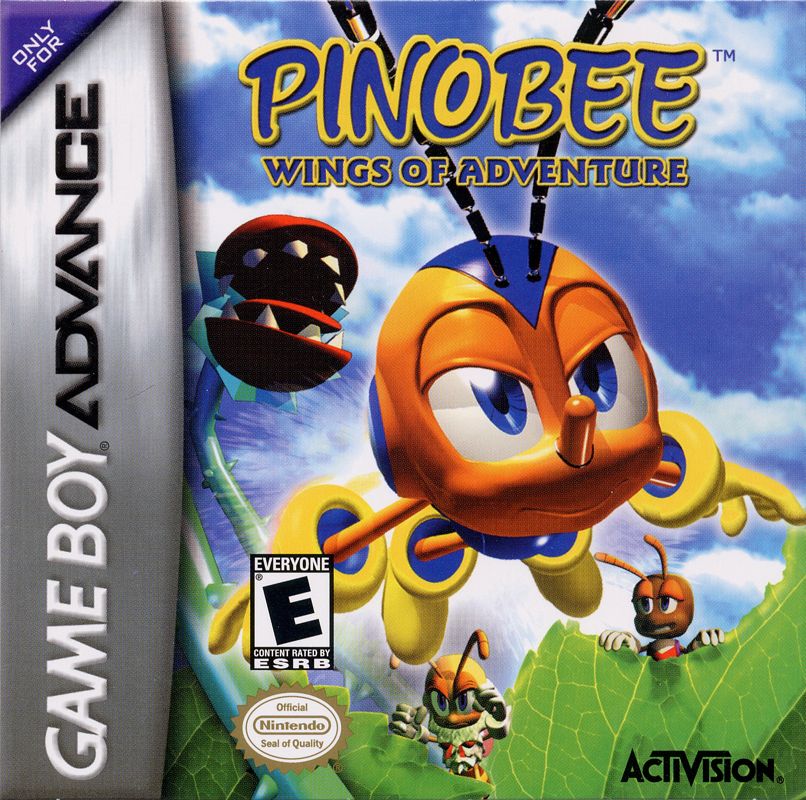 Pinobee: Wings of Adventure box art for GameBoy Advance